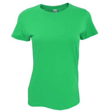 SOLS Womens/Ladies Imperial Heavy Short Sleeve T-Shirt (Kelly Green)