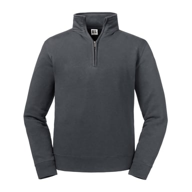 Russell Mens Authentic Quarter Zip Sweatshirt (Convoy Grey)