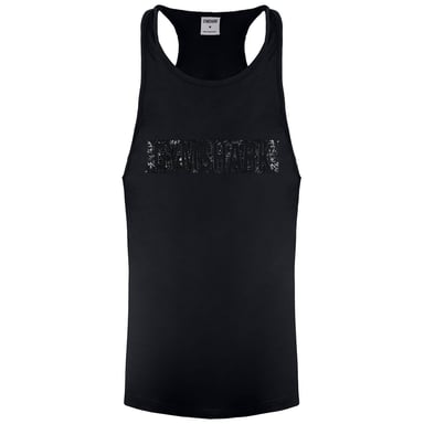Chaleco negro Gymshark GFX Bob Stringer para hombre