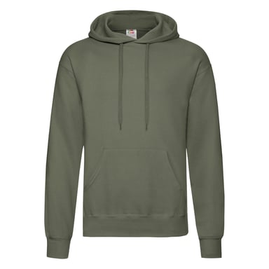 Fruit Of The Loom Mens Hooded Sweatshirt / Hoodie (Classic Olive)