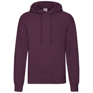 Fruit Of The Loom Unisex Adults Classic Hooded Sweatshirt (Burgundy)