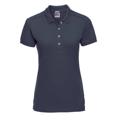 Russell Womens/Ladies Stretch Short Sleeve Polo Shirt (French Navy)