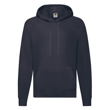 Fruit Of The Loom Unisex Adult Lightweight Hooded Sweatshirt (Deep Navy)