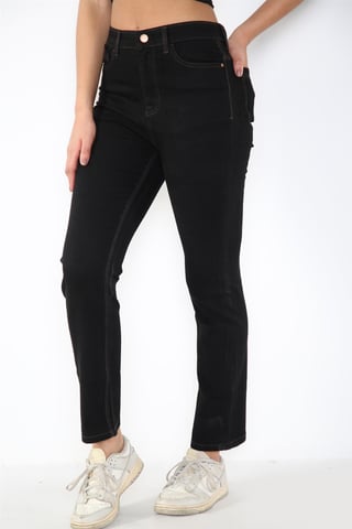 Vaqueros Magic Shaping de talle alto y pierna recta para mujer en negro