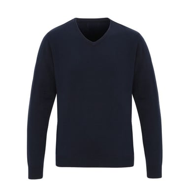 Premier Mens Essential Acrylic V-Neck Sweater (Navy)