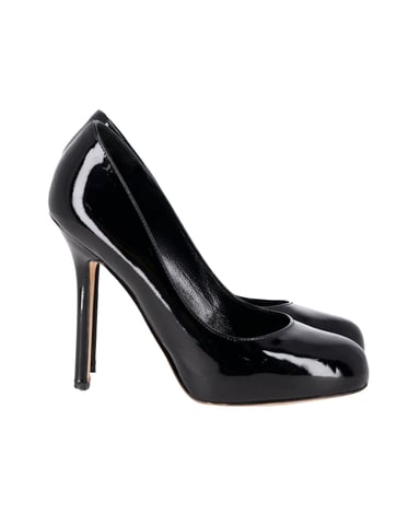 Sergio Rossi High Heel Pumps in Black Patent Leather