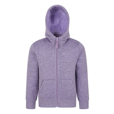Mountain Warehouse Childrens/Kids Nevis Faux Fur Lined Hoodie (Purple)