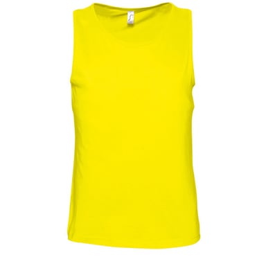 SOLS Mens Justin Sleeveless Tank / Vest Top (Lemon)
