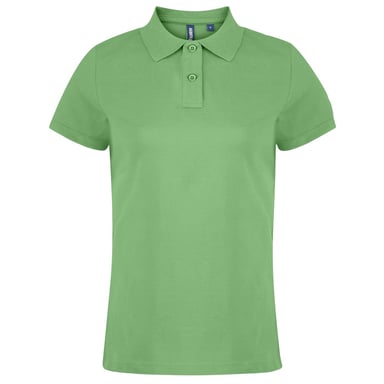Asquith & Fox Womens/Ladies Plain Short Sleeve Polo Shirt (Lime)