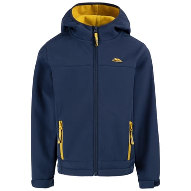 Trespass Childrens/Kids Faster Soft Shell Jacket (Navy/Yellow Sulphur)