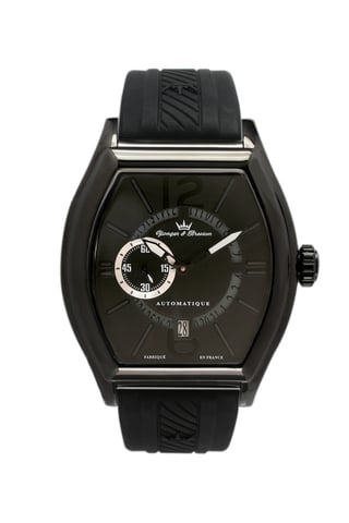 Reloj Yonger negro con esfera negra