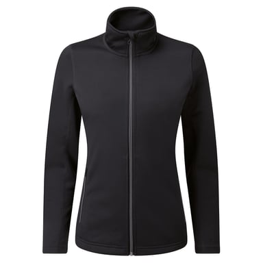 Premier Womens/Ladies Dyed Sweat Jacket (Black)