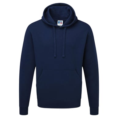 Russell Mens Authentic Hooded Sweatshirt / Hoodie (French Navy)