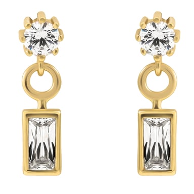 Orphelia 'Madelyn' Women's 925 Sterling Silver Drop Earrings - Gold ZO-7583/G