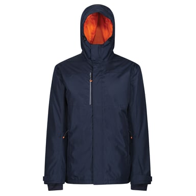Regatta Mens Thermogen Heated Waterproof Jacket (Navy/Magma Orange)
