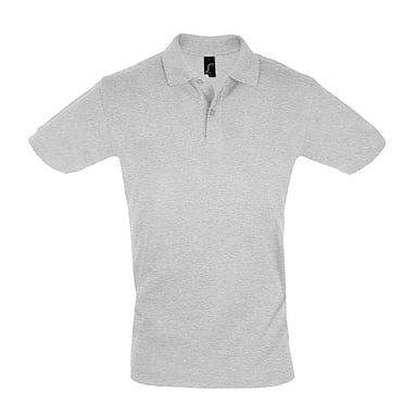 SOLS Mens Perfect Pique Short Sleeve Polo Shirt (Grey Marl)