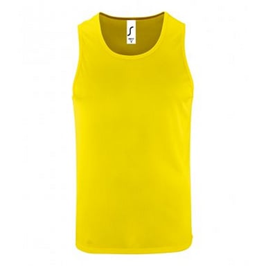 SOLS Mens Performance Tank Top (Neon Yellow)