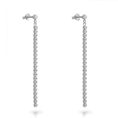 Orphelia 'Glitter' Women's 925 Sterling Silver Drop Earrings - Silver ZO-7548