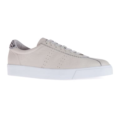 Superga Womens/Ladies 2843 Club S Dalmatian Print Tumbled Leather Trainers (Beige Gesso)