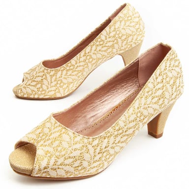 Zapato de tacón Montevita Unne50 en Dorado