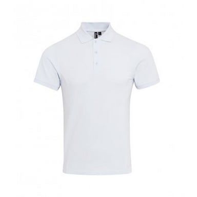Premier Mens Coolchecker Plus Piqu Polo Shirt (White)