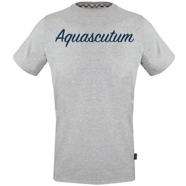 Aquascutum Signature Logo camiseta gris