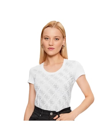 Camiseta de mujer Guess con pedrería, talla 4g