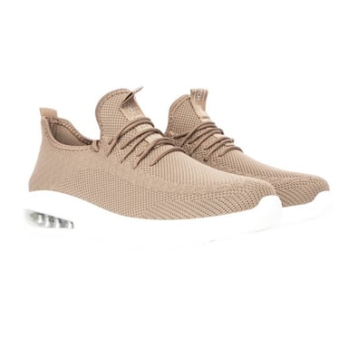 Crosshatch Mens Trevel Trainers (Stone)