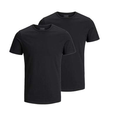Jack & Jones Paquete de 2 Camisetas de Algodón para Hombre con Cuello Redondo