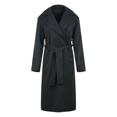 Gabardina sofisticada en mezcla de lana Onyx