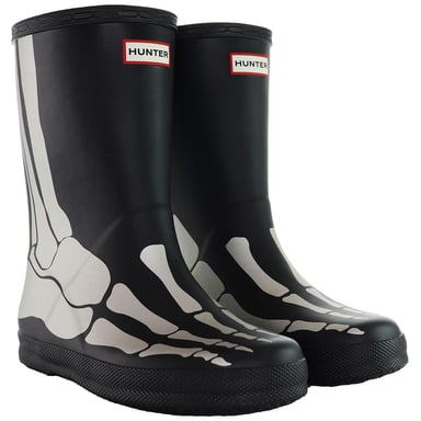 Botas de agua negras reflectantes Hunter First para niños