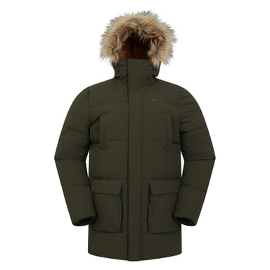 Mountain Warehouse Mens Fern Water Resistant Padded Parka (Khaki Green)