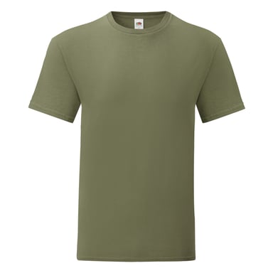 Fruit Of The Loom Mens Iconic T-Shirt (Pack of 5) (Classic Olive Green)
