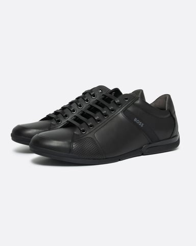 BOSS Orange Saturn Zapatillas de Piel para Hombre de Perfil Bajo con Forro Anti-Olor NOS