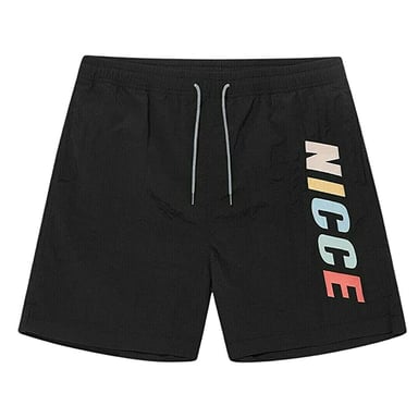 Nicce Graphic Logotipo Stretch Winist Black Mens Myriad Swim Shorts 211 1 06 17 0242