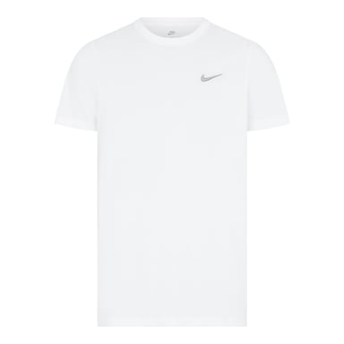 Nike Crew Neck T-Shirt With Embroidered Swoosh White