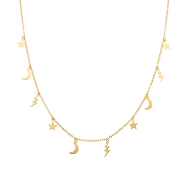 Collar Luxenter Diaxi acabado oro 18K