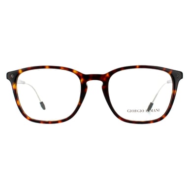 Giorgio Armani gafas rectangulares de hombre Dark Havana Monturas