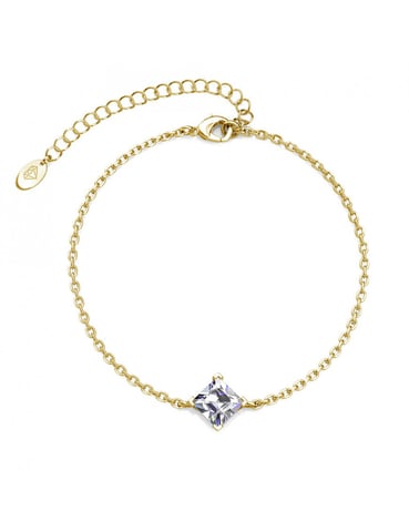Pulsera Calle - Oro y Cristal
