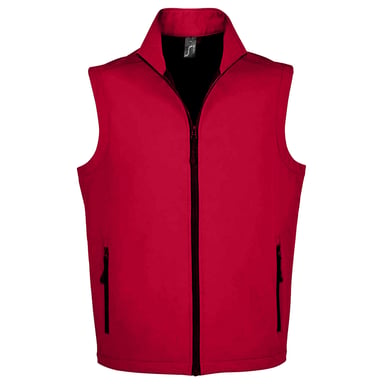 SOLS Unisex Adult Race Softshell Gilet (Pepper Red)