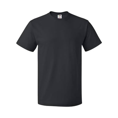 Fruit of the Loom Unisex Adult Cotton T-Shirt (Black)