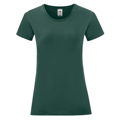 Fruit Of The Loom Womens/Ladies Iconic T-Shirt (Forest)