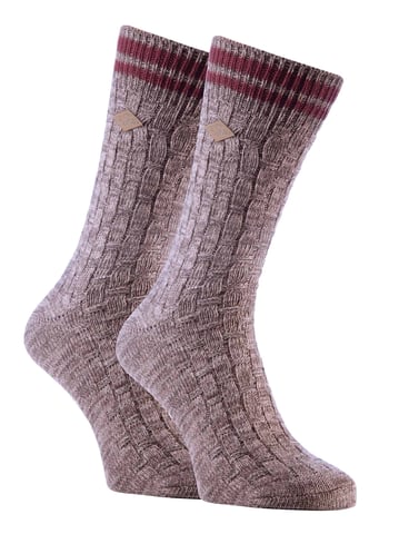 Paquete de 2 calcetines de punto grueso de algodón para hombre.
