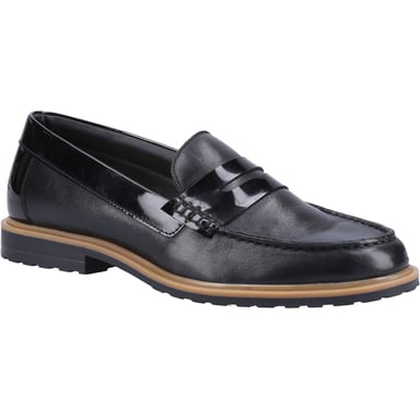 Hush Puppies Womens/Ladies Verity Leather Casual Shoes (Black)
