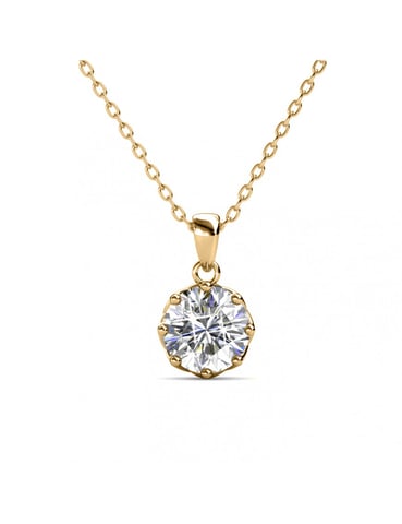 Colgantes Lily - Oro y Cristal