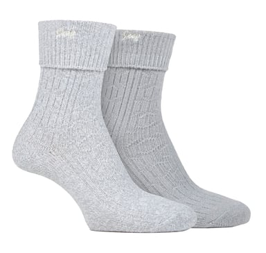 Calcetines para mujer con puño vuelto | Jeep | Calcetines para mujer con bota de senderismo, cómodos calcetines de poliéster de alto rendimiento - Pizarra / Blanco