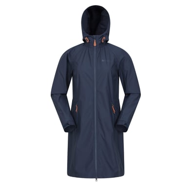Mountain Warehouse Womens/Ladies Ioana Longline Soft Shell Jacket (Navy)