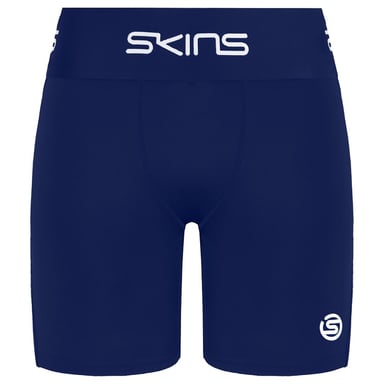 Skins Series-1 Stretch Navy Blue Mens Entrenamiento Medias medias pantalones cortos SO00100029010