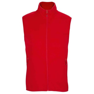 SOLS Unisex Adult Factor Microfleece Recycled Body Warmer (Red)