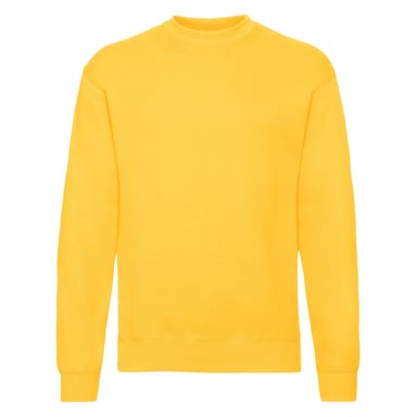 Fruit of the Loom Mens Classic 80/20 Set-in Sweatshirt (Sunflower Yellow)
